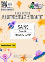 Soalan Ujian Sumatif Sains Tahun 1 Penggal 1 Tahun 2024