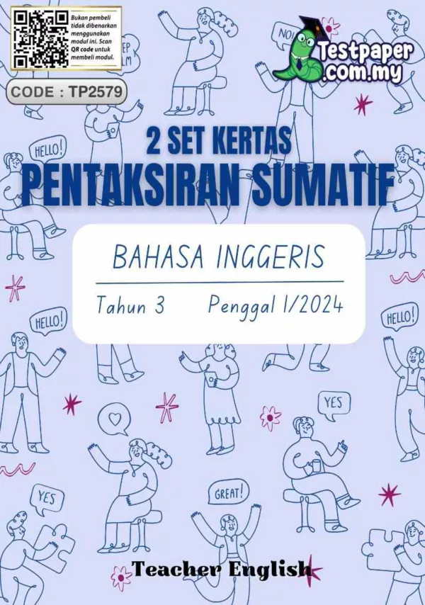 Himpunan Kertas Ujian Sumatif Tahun 3 Penggal 1 2024 Terkini