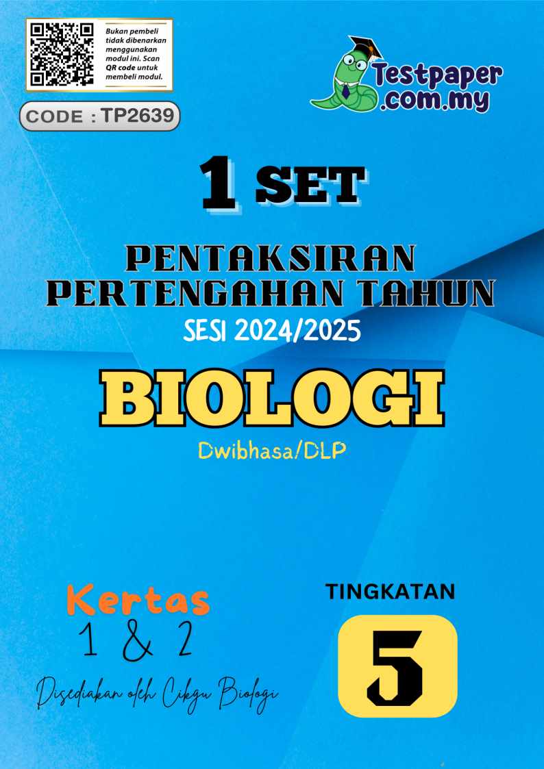 Ujian Pertengahan Tahun Biologi Tingkatan 5 2024