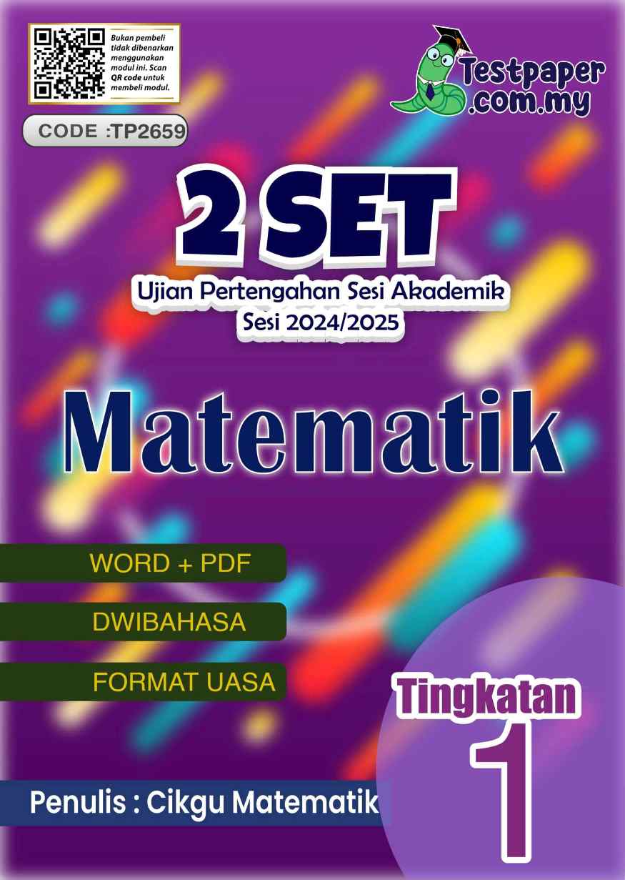 Soalan Ujian Pertengahan Tahun Matematik Tingkatan 1 2024 yang Awesome