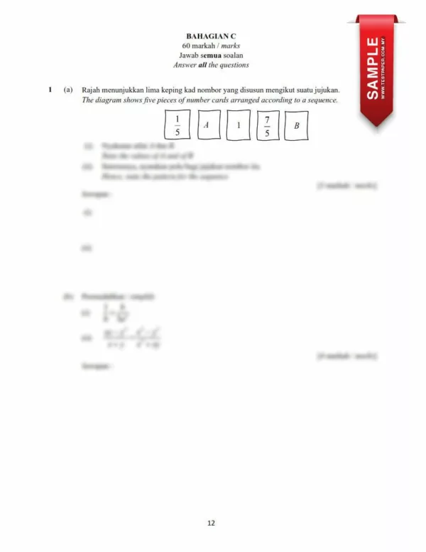 Soalan Ujian Pertengahan Tahun Matematik Tingkatan 2 2024 yang Perfect