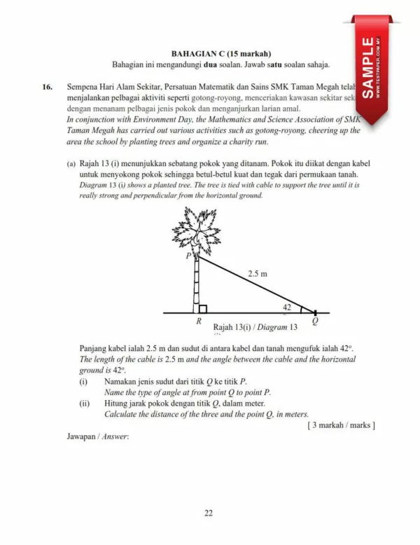 Bahan Ujian Pertengahan Tahun Matematik Tingkatan 4 2024 yang Awesome