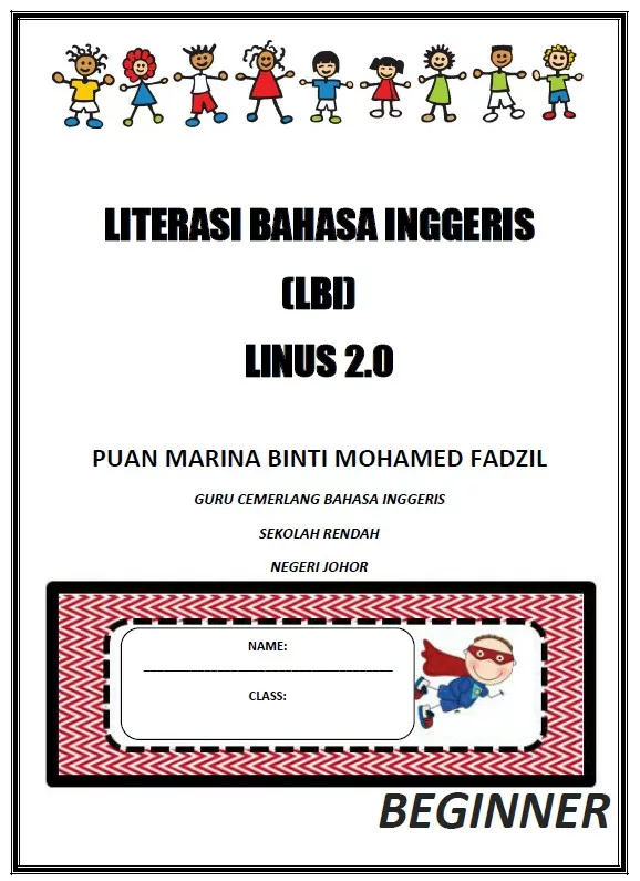 Bahan Soalan Latihan Literasi Bahasa Inggeris Linus 2 Tadika, Tahun 1-3 yang Quality