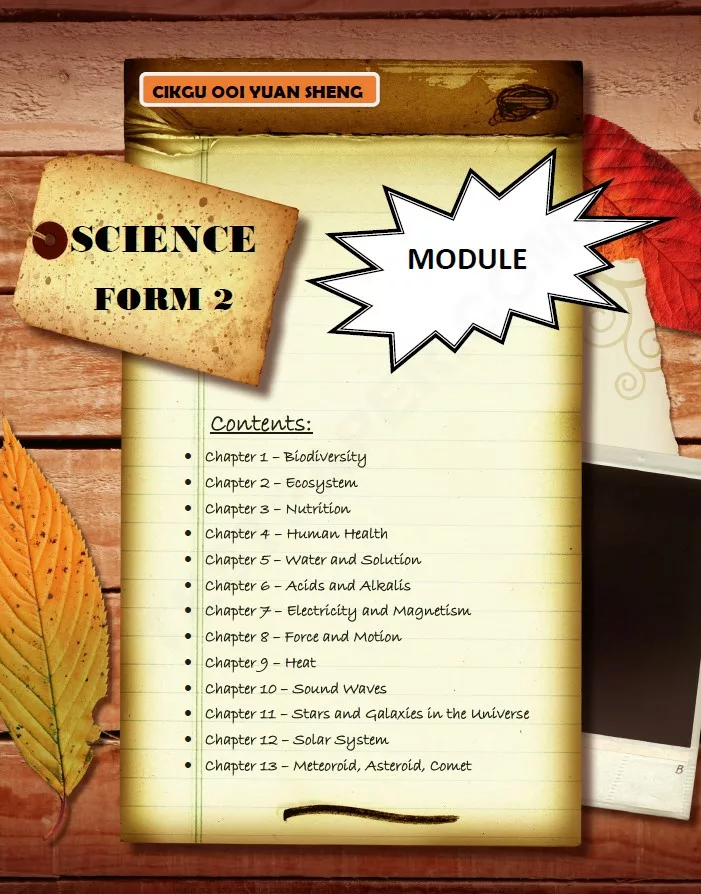 Bahan Modul Latihan Topikal Sains Tingkatan 2 KSSM yang Quality