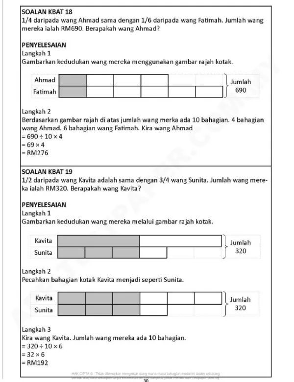 Soalan Latihan Matematik Tahap 2 KBAT