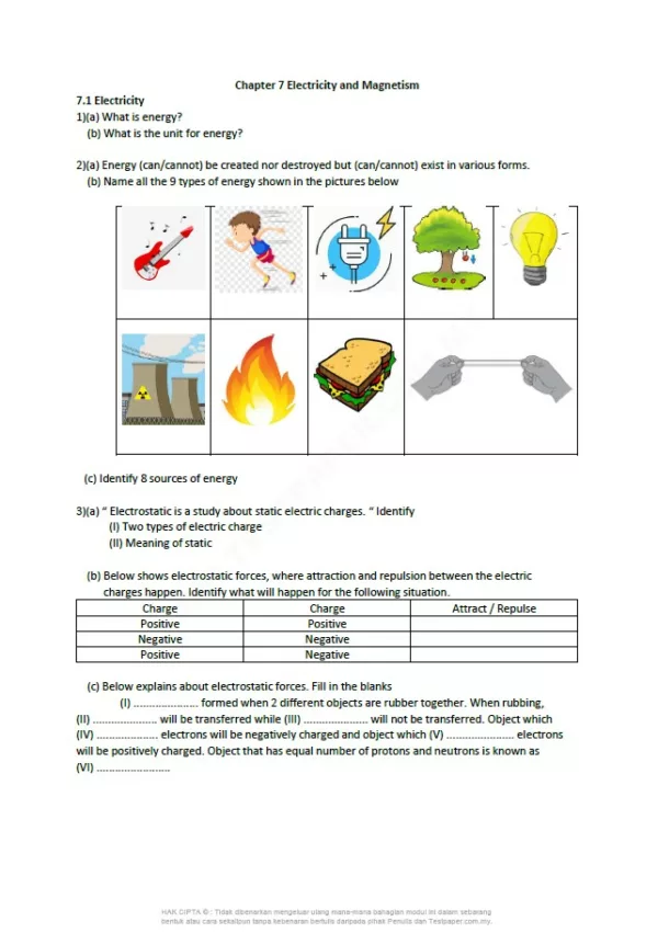 Nota Tambahan Sains Tingkatan 2