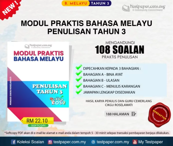 Soalan Latihan Penulisan Bahasa Melayu Tahun 3