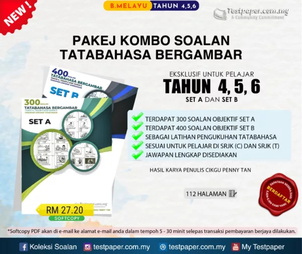 Soalan Tatabahasa Bahasa Melayu Tahap 2 Set A dan Set B