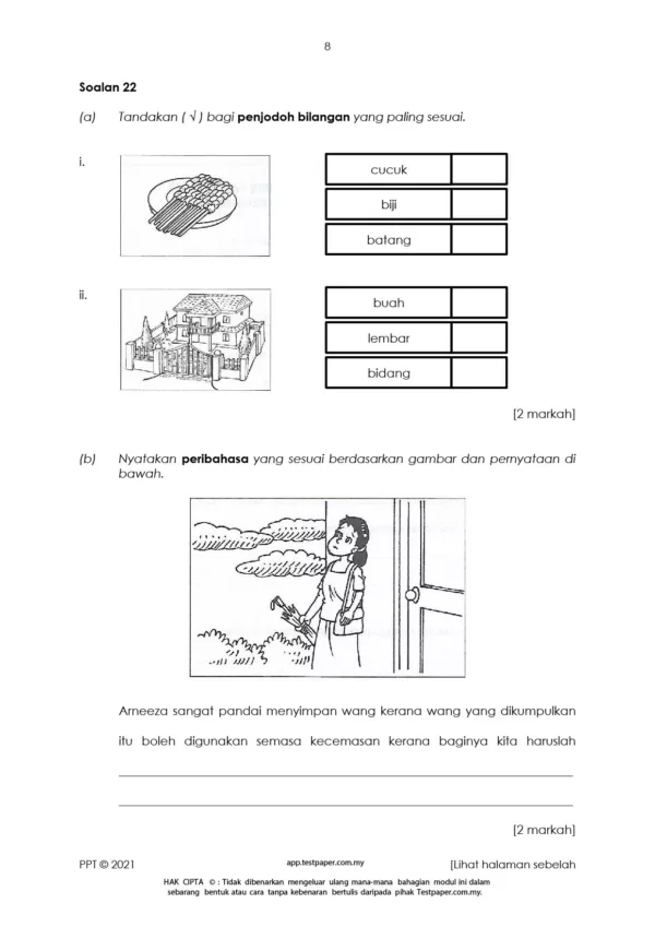 Soalan Ujian Pertengahan Tahun 5 2021