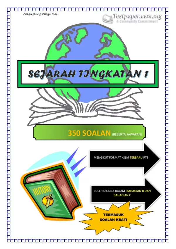 Soalan Latihan Sejarah Tingkatan 1 KSSM