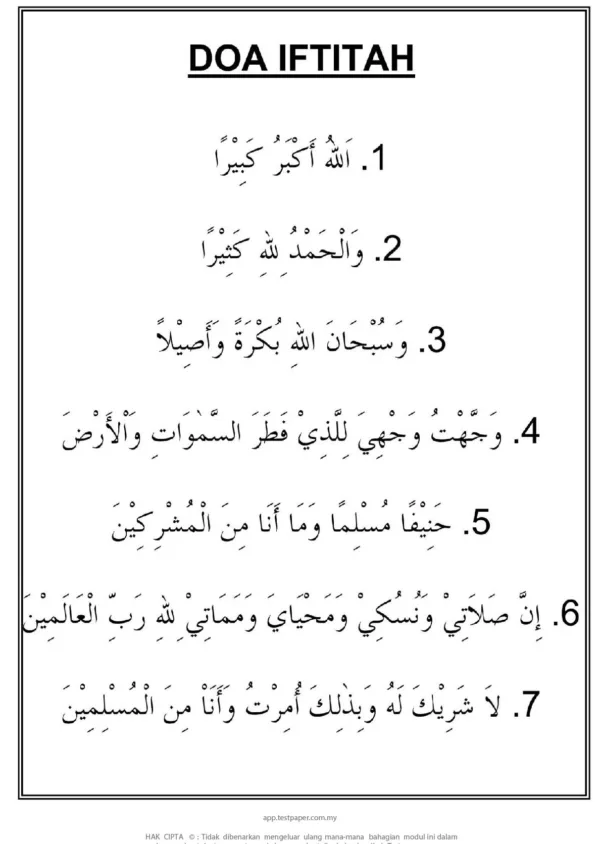 Nota Fardhu Ain Bab Bersuci dan Solat