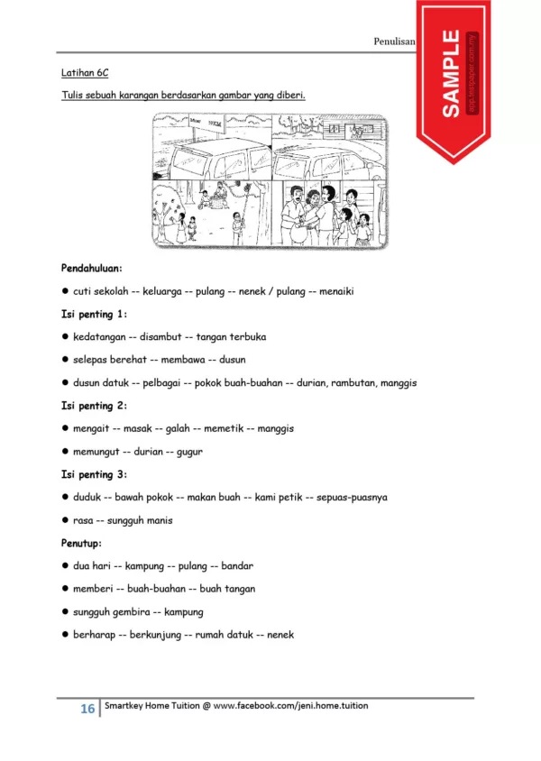 Soalan Latihan Karangan BM Tahap 1