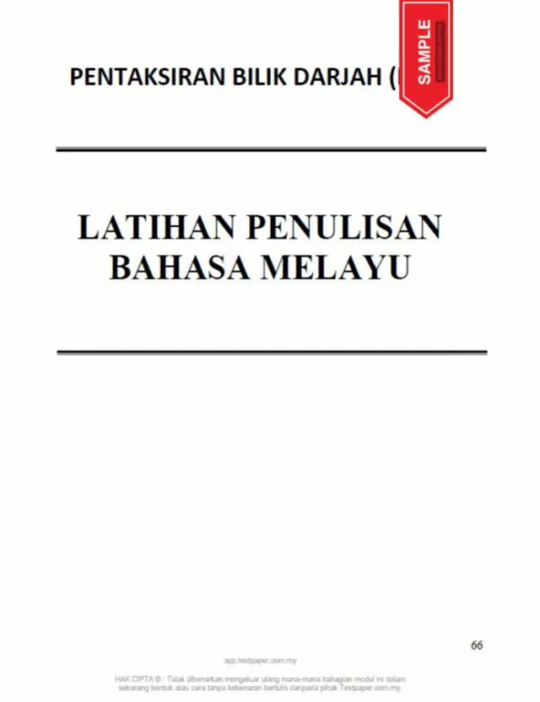 Nota Latihan Karangan BM Tahap 2