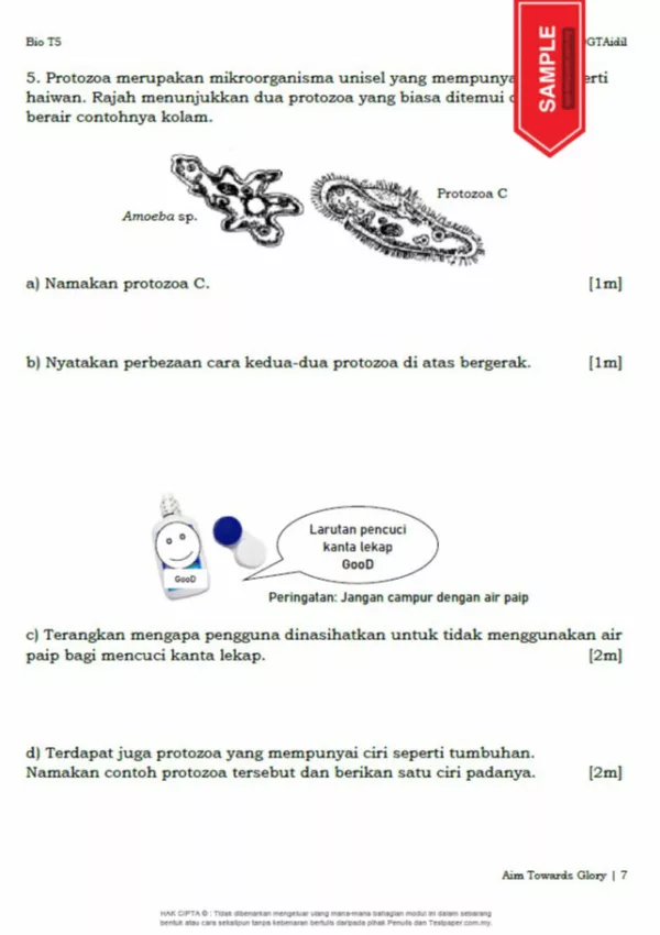 Soalan Latihan Biologi Tingkatan 5 Bab 8-10