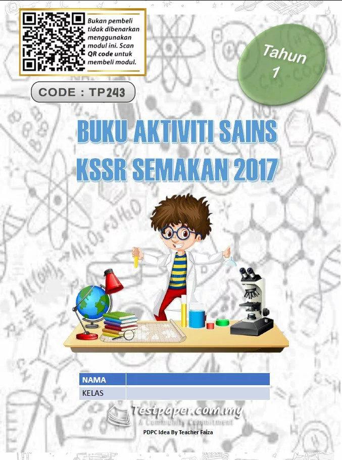 Himpunan Bahan Latihan Aktiviti Sains Tahun 1 KSSR yang Amazing