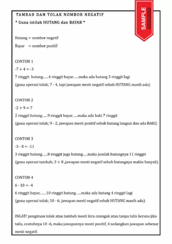 Nota Matematik Topikal Tahap 2