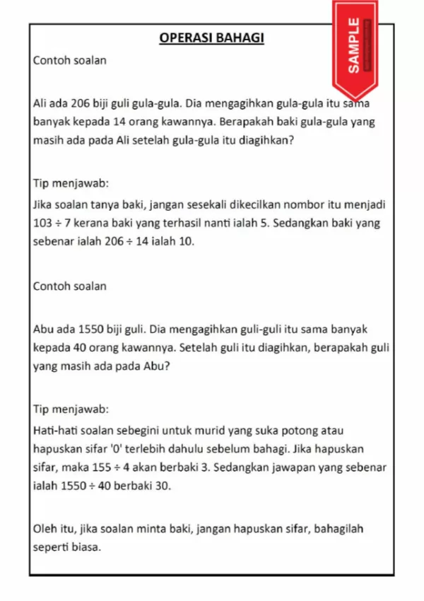 Nota Matematik Topikal Tahap 2