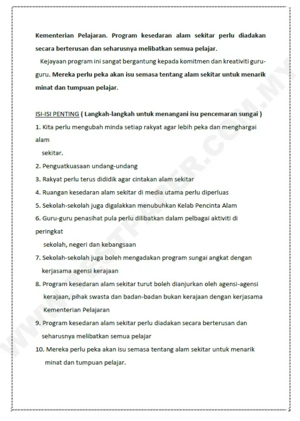 Soalan Latihan Ringkasan Bahasa Melayu Tingkatan 3