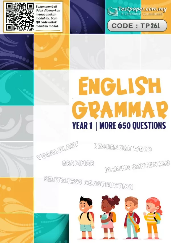 Soalan Latihan English Grammar Tahun 1