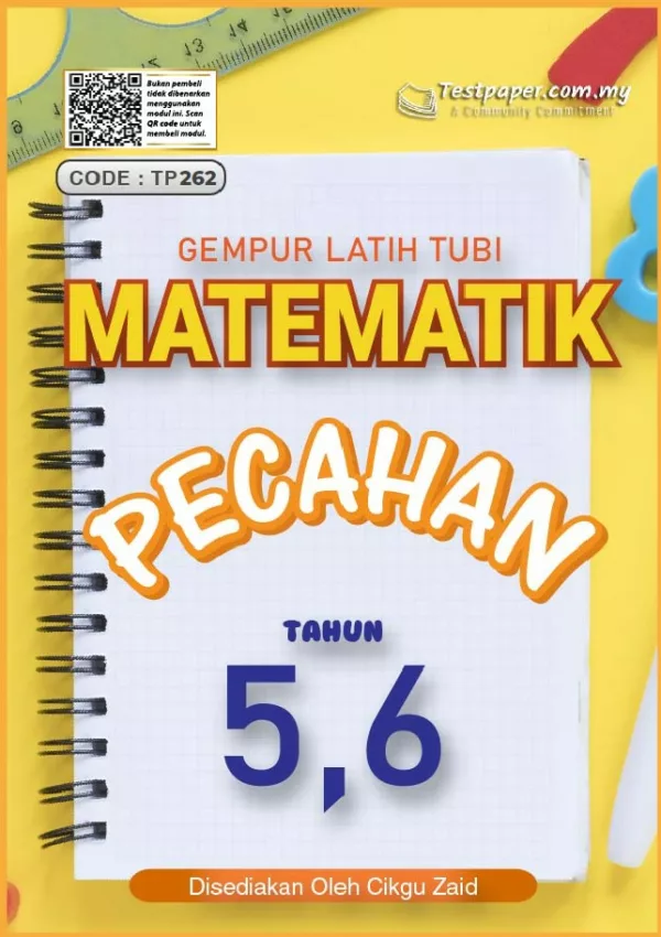 Soalan Latih Tubi Matematik Bab Pecahan Tahun 5 dan 6