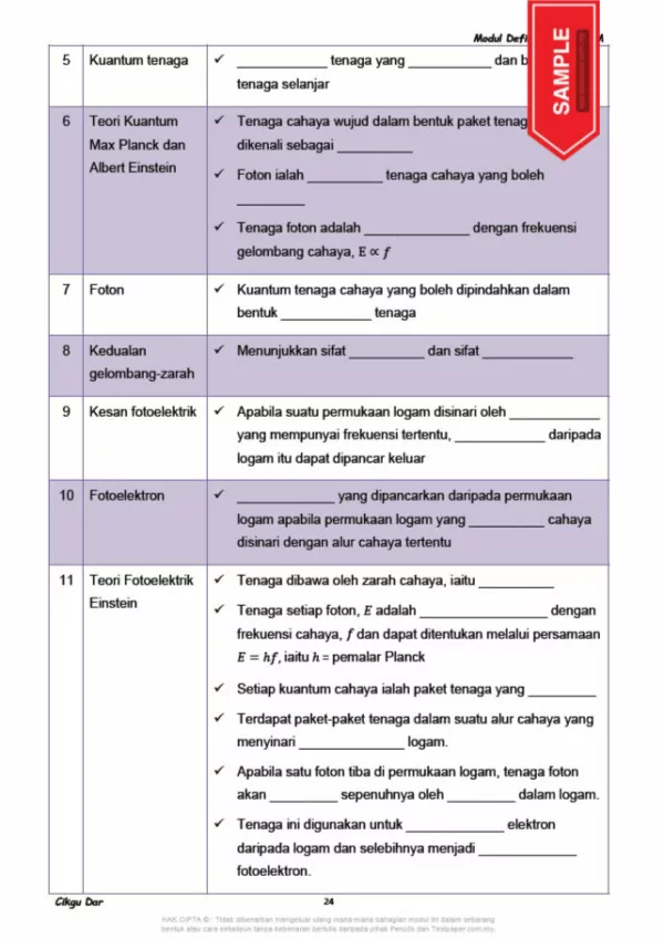 Nota Definisi Fizik dan Nota Senarai Rumus SPM