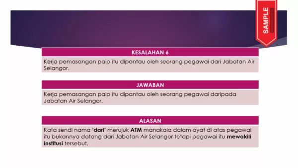 Nota 100 Kesalahan Tatabahasa Sekolah Rendah