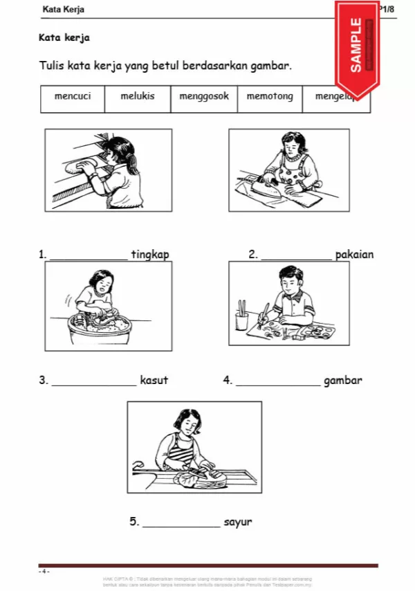 Soalan Latihan Bahasa Melayu Tahun 1