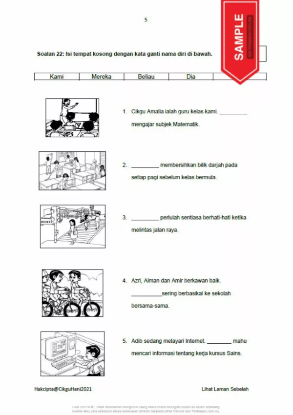 Soalan Ujian PBD Akhir Tahun 1 2021