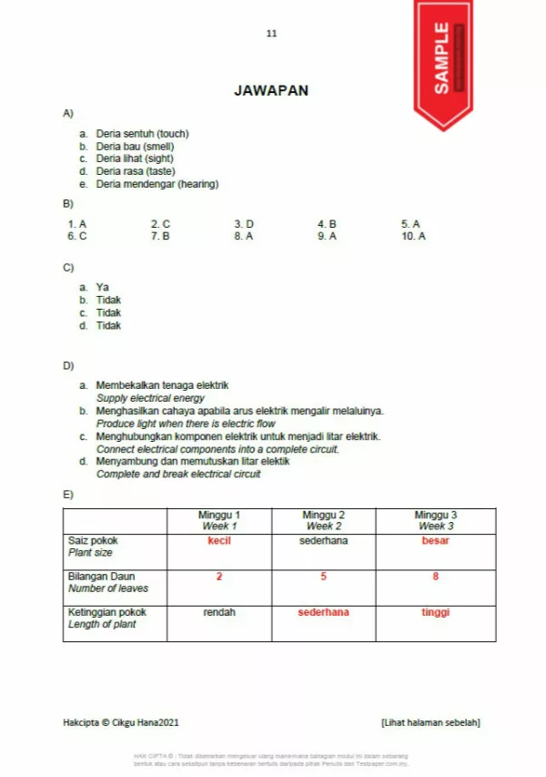 Soalan Ujian PBD Akhir Tahun Tahun 2 2021