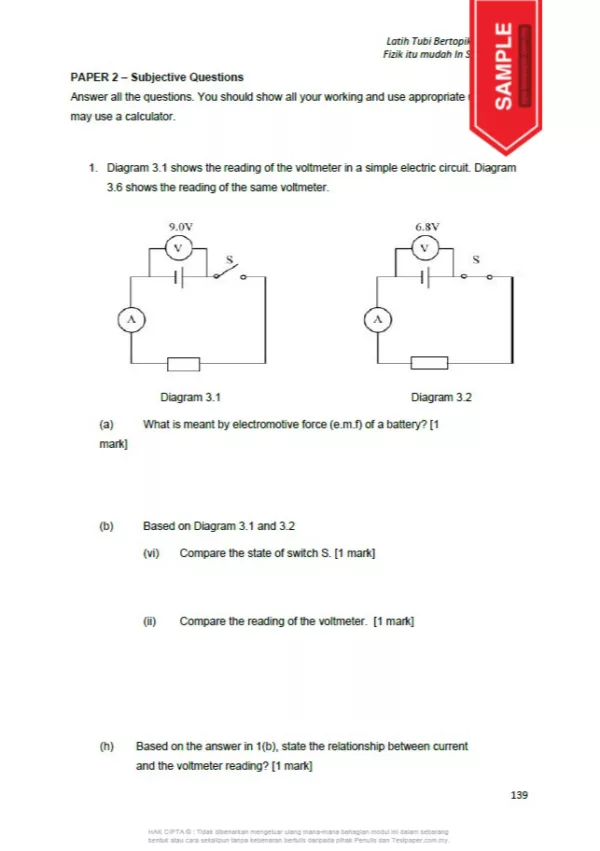 Soalan Latihan Fizik Tingkatan 5 SPM