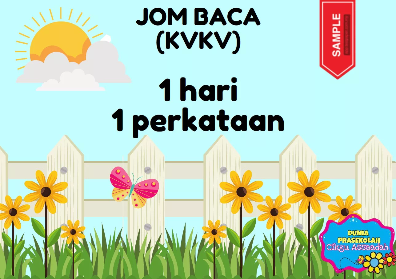 BBM Jom Baca Perkataan KVKV Prasekolah