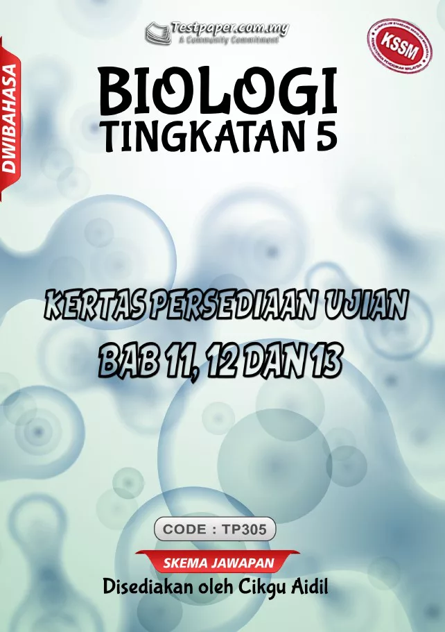 Soalan Latihan Biologi Tingkatan 5 Bab 11-13 DLP