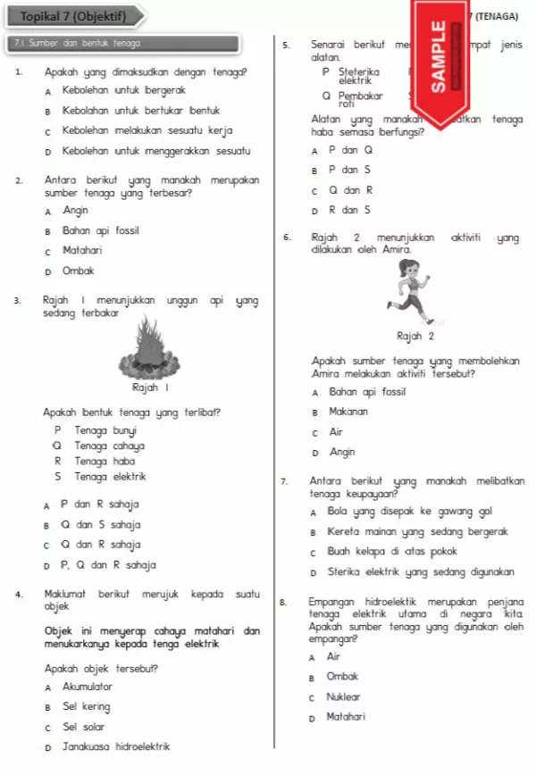 Nota PDPR Sains Bab Tenaga Tahun 4