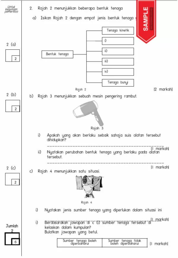 Nota PDPR Sains Bab Tenaga Tahun 4