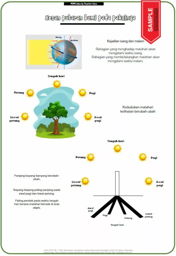 Nota dan Soalan Latihan Sains Tahun 4 Bab Bumi PDPR