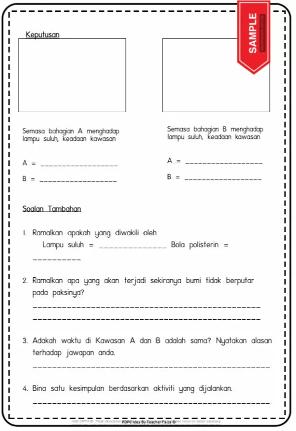 Nota dan Soalan Latihan Sains Tahun 4 Bab Bumi PDPR