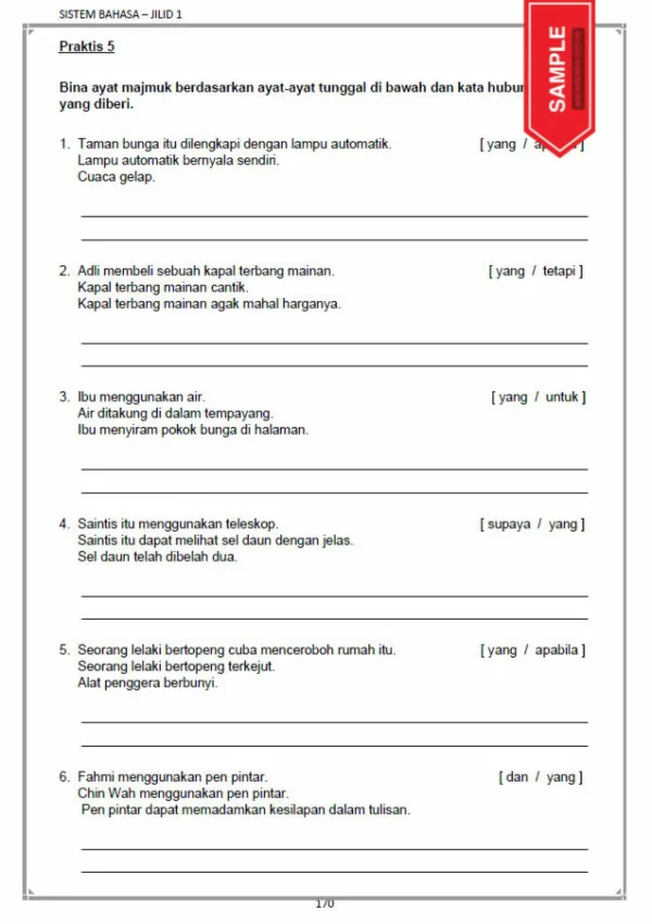 Soalan Latihan BM Tahap 2 PBD 2021