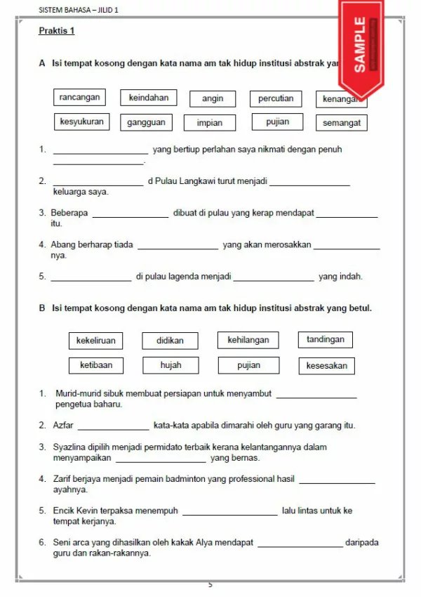 Soalan Latihan BM Tahap 2 PBD 2021