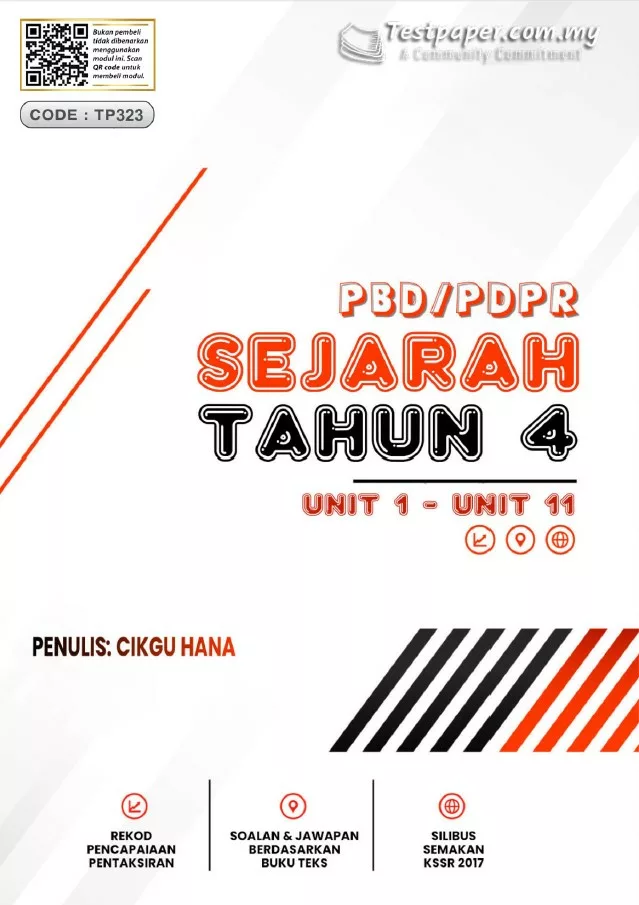 Soalan Latihan Topikal PBD dan PDPR Sejarah Tahun 4 Unit 1-11