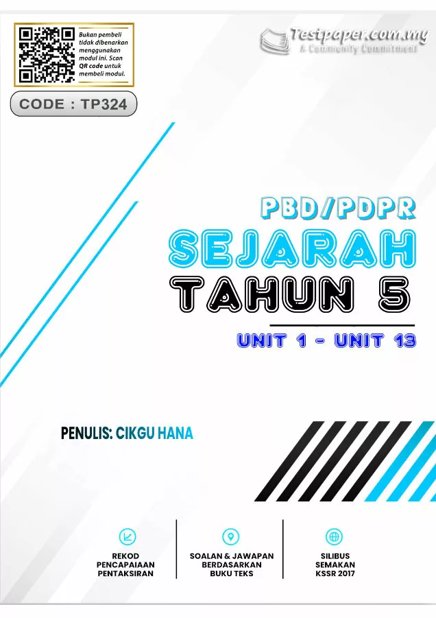 Soalan Latihan Topikal Sejarah PBD PDPR Tahun 5 Unit 1-12