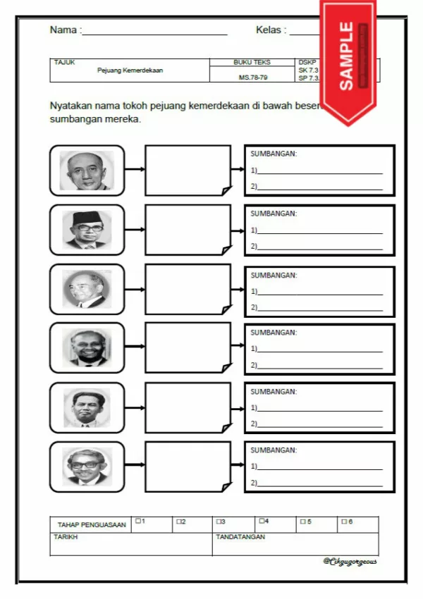 Soalan Latihan Topikal Sejarah PBD PDPR Tahun 5 Unit 1-12