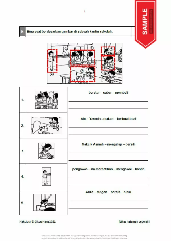 Soalan Latihan PBD Akhir Tahun BM Tahap 1