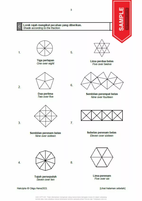 Soalan Latihan PBD Akhir Tahun Matematik Tahap 1