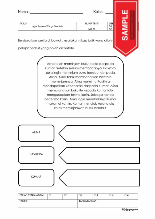 Soalan Latihan Topikal Pendidikan Moral Tahun 3 Unit 1-4