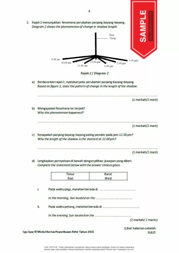 Download Himpunan Soalan Ujian Akhir Tahun Sains Tahap 2 2021 yang Awesome