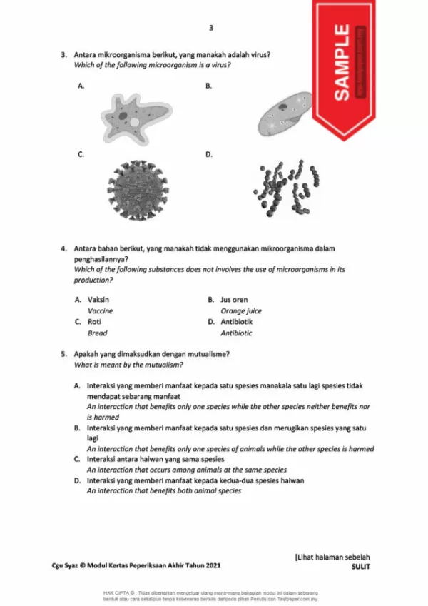 Download Himpunan Soalan Ujian Akhir Tahun Sains Tahap 2 2021 yang Awesome