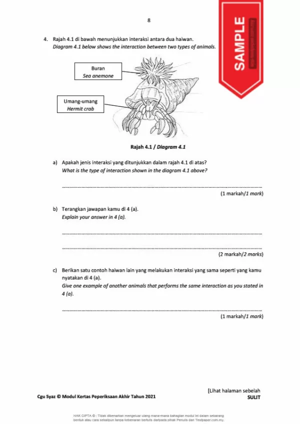 Download Himpunan Soalan Ujian Akhir Tahun Sains Tahap 2 2021 yang Awesome