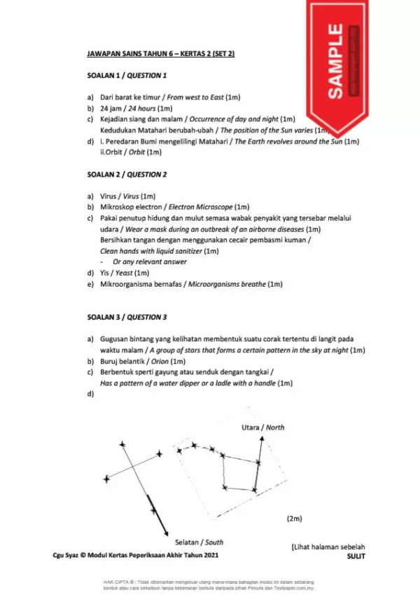 Download Himpunan Soalan Ujian Akhir Tahun Sains Tahap 2 2021 yang Awesome