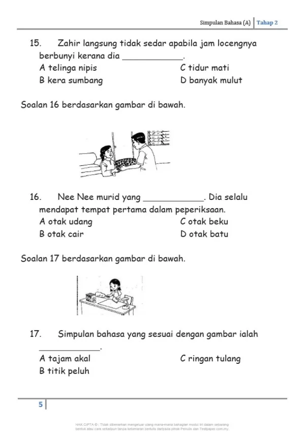 860 Soalan Latihan Tatabahasa BM Tahap 2