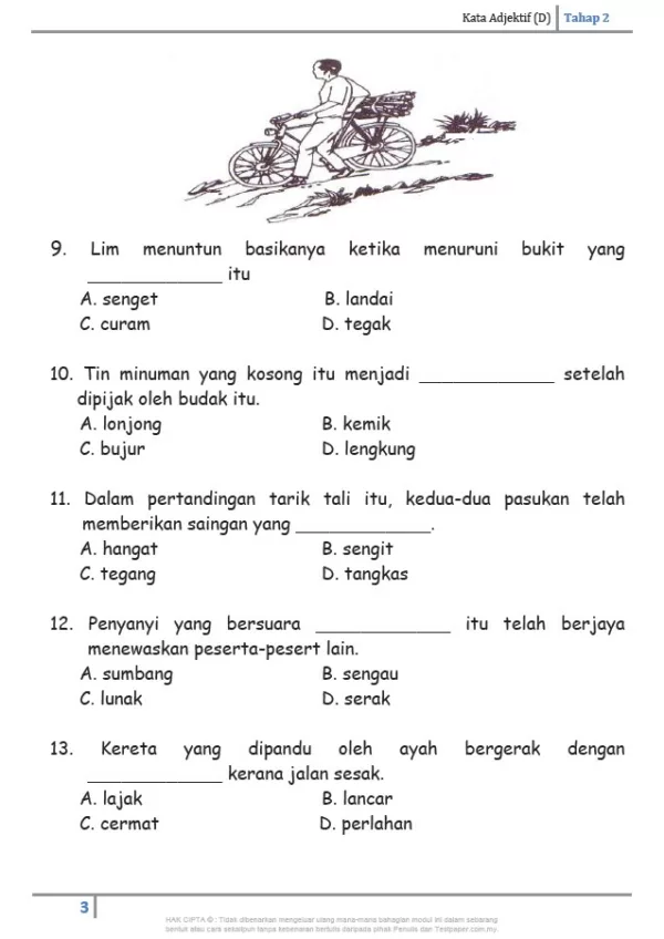 860 Soalan Latihan Tatabahasa BM Tahap 2